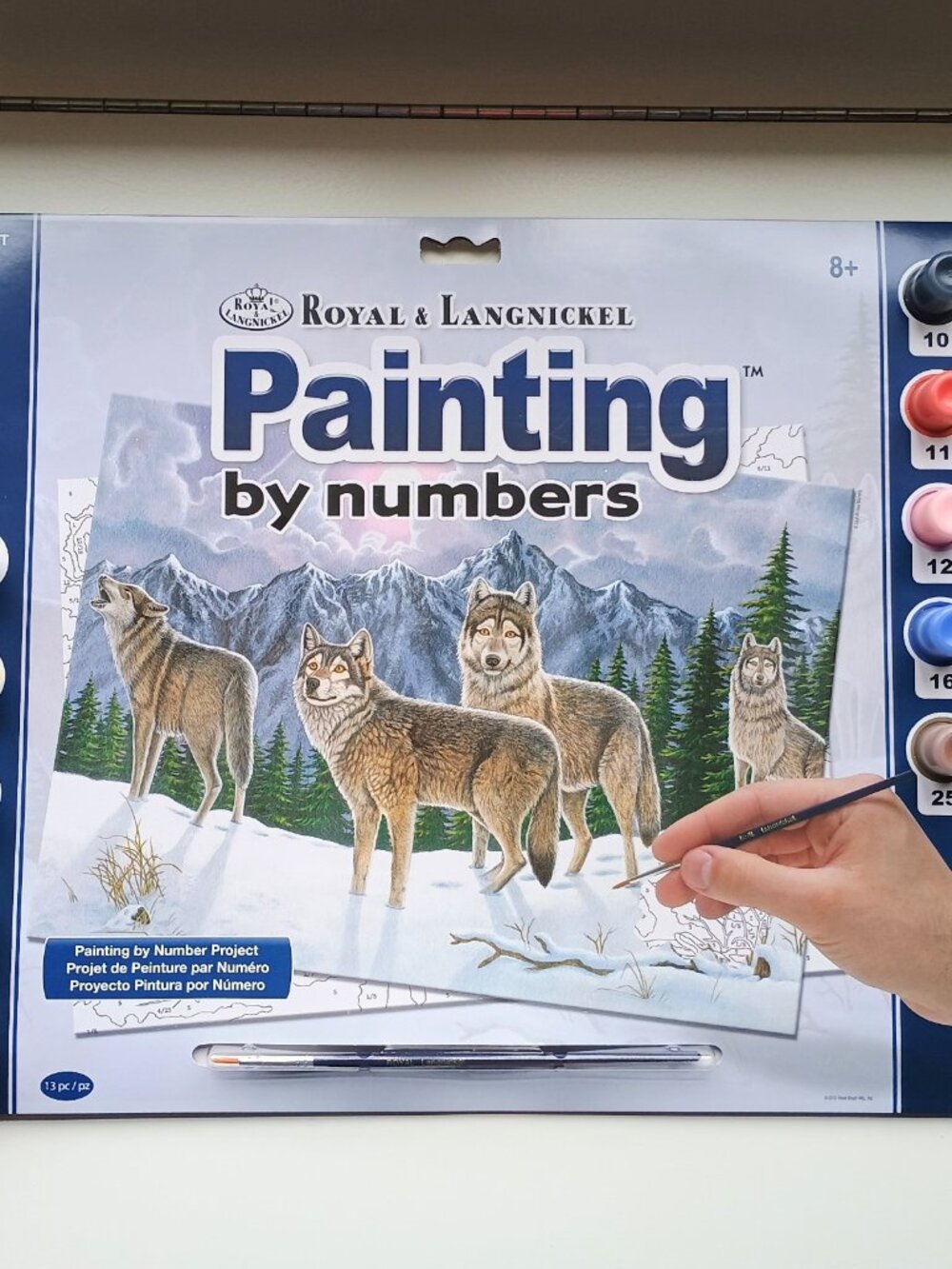 NEW Royal & Langnickel Wolves Painting by Numbers Kit New Sealed Ages 8+